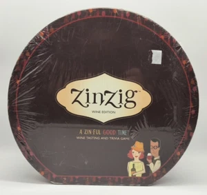 ZinZig Wine Tasting & Trivia Board Game - Fun Party Game Factory Sealed - Picture 1 of 9