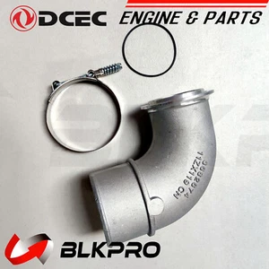 OEM DCEC Air intake Connection tube ELBOW For Cummins 15L ISX15 3682674 W/Clip - Picture 1 of 9