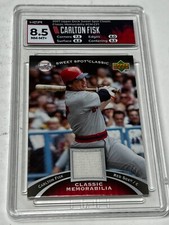 2007 Upper Deck SWEET SPOT CLASSIC CARLTON FISK JERSEY Red Sox CM-CF1 HGA 8.5