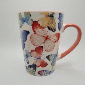 Wunderschöne Schmetterling KAFFEETASSE Marktplatz Schmetterlinge Neu Rosa Interieur - Bild 1 von 6