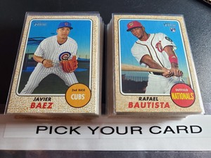 2017 TOPPS HERITAGE & HIGH # SINGLES "PICK A CARD" INSERTS RELICS SP'S SERIAL #