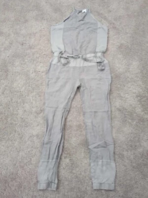 Женский комбинезон Young Fabulous & Broke Diego маленький серый с бретелью через шею 55% лен - Изображение 1 из 4