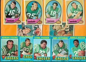 1970 - 1971 Topps Philadelphia Eagles 11 Karten Lot Jackson Snead Ballman Lloyd - Bild 1 von 2