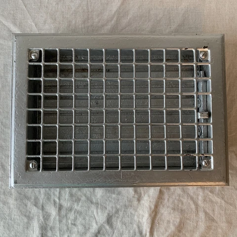 Antique Vintage Wall Floor Grate Heat Vent Register Cover. (A) Cover