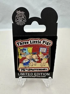 Disney Three Little Pigs Home Sweet Home 75th Anniversary Pin - LE of 1200 - Picture 1 of 4