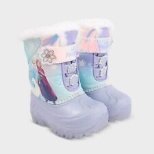 Toddler Girls' Frozen Winter Boots- Size 12 MultiColored