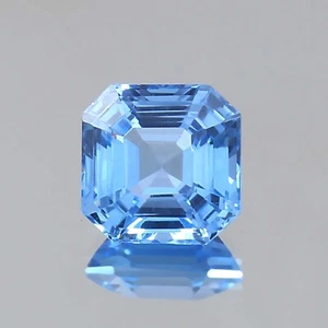 Piedra preciosa suelta de espinela azul ceilán impecable grado AAA 7x7 mm - Imagen 1 de 4