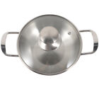 Kitchen Metal Pot Pans With Lids Cooking Handle For Home Shabu Stainless Steel
