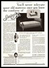 1928 Karr Company Holland Michigan "Spring-Air" Materace łóżkowe Vintage Reklama z nadrukiem