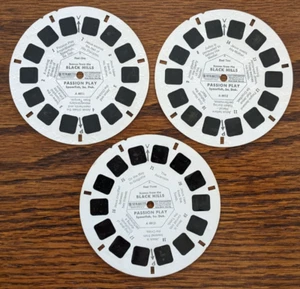 View-Master "Spearfish South Dakota Passion Play" 3 carretes estéreo 21 vistas 3D 1960 - Imagen 1 de 4