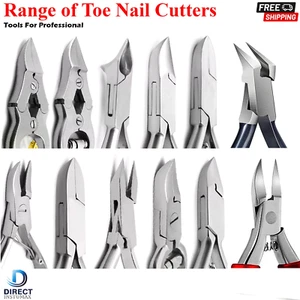 Chiropody Heavy Duty Nail Clippers Ingrown Thick Toenail Cutters Podiatry Tools - Picture 1 of 32