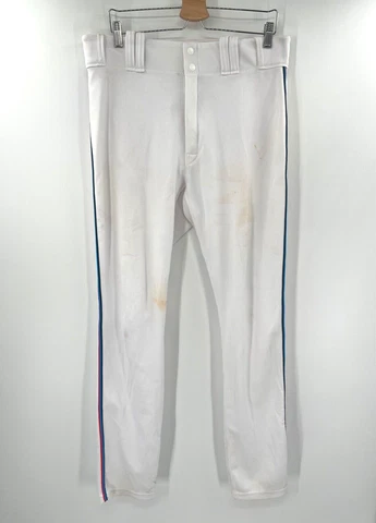 GIVIN MIAMI MARLINS MINOR LEAGUE WHITE MAJESTIC GAME USED PANTS 2019 SEASON Cover