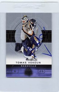 2002/03 SP #50 Tomas Vokoun Predators Signed Auto *H1301
