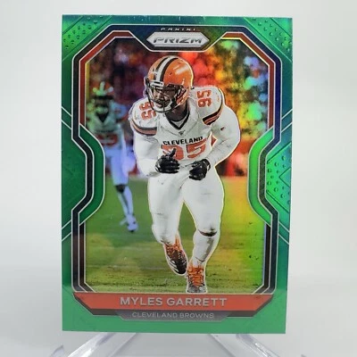 2020 Panini Prizm Green Myles Garrett Cleveland Browns #62 - Image 1 of 2