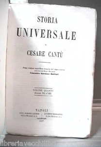 STORIA UNIVERSALE Vol IV Epoche VII e VIII Cesare Cantu Medievale Medioevo di e - Foto 1 di 1