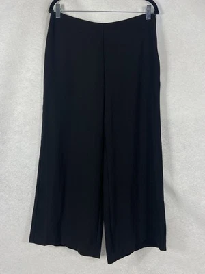 Elie Tahari 裤子女式 10 黑色短阔腿中腰弹力新款 — 第 1/4 张图片