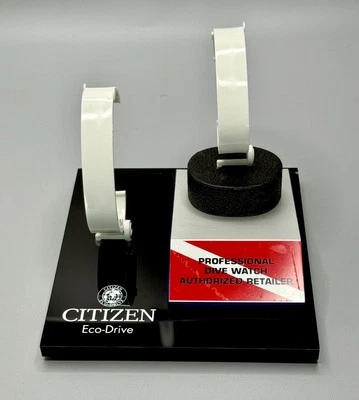 ⭕️ VINTAGE CITIZEN ECO-DRIVE DIVE WATCH DISPLAY STAND AUTHORIZED RETAILER - Image 1 of 4