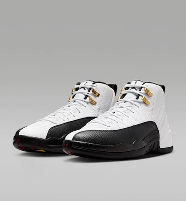 Talla 12 Nike Jordan 12 Retro Taxi 2025 Negro Blanco Dorado Hombres CT8013-117  Foto 1 de 4