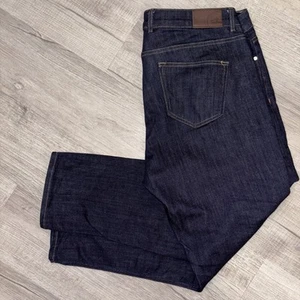 Pantaloni Performance Jeans Artigianali Peter Millar Crown Taglia 40 40X29 Navy Elasticizzati - Foto 1 di 14