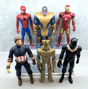 Hasbro Marvel Avengers 12” pulgadas figuras de acción juguete paquete x 6 Groot Thanos - Imagen 1 de 14