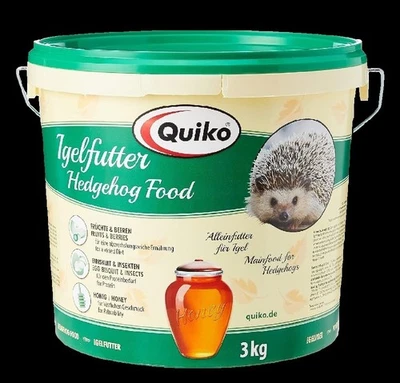 Quiko Igelfutter 3 kg Alleinfutter Trockenfutter Igel Vollnahrung Vitamine - Bild 1 von 2