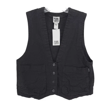 NUEVO CON ETIQUETAS PRAIRIE UNDERGROUND Chaleco de Lona Bolsillo Trasero con Cremallera 100% Algodón Orgánico PEQUEÑO Foto 1 de 4