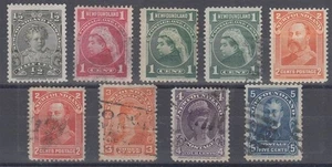 CANADA NEWFOUNDLAND 1897/1918 P12 SET (x8) MOSTLY USED (ID:275/D65899) - Picture 1 of 1