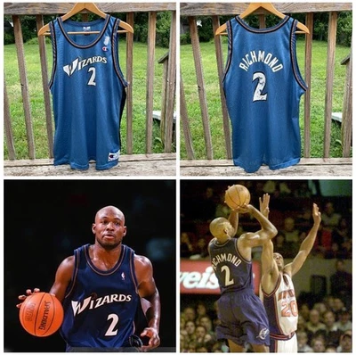 Vintage Washington Wizards Mitch Richmond #2 Champion NBA Jersey Size 52 - Image 1 of 4