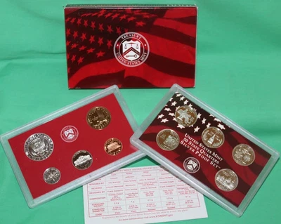 2000 SILVER Proof Set United States Mint ANNUAL 10 Coin with State 25c Box + COA - Image 1 of 4