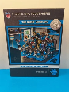 YouTheFan NFL Carolina Panthers NFL Purebred Fans A Real Nailbiter puzzle 500 ct - Foto 1 di 4