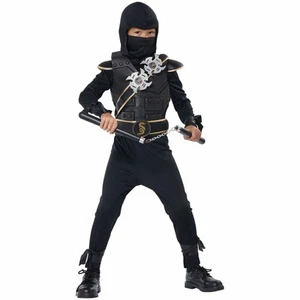 Elite Ninja Japanese Warrior Fighter Book Week Child Boys Costume - Picture 1 of 3