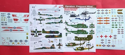 Decals  1/72: Operation FREQUENT WIND - Saigon 1975  /NEW/ - Image 1 of 3