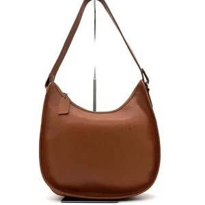 Coach 9920 Ergo Shoulder Bag Glove Leather Brown Becket Zip Vintage Excellent - Picture 1 of 11