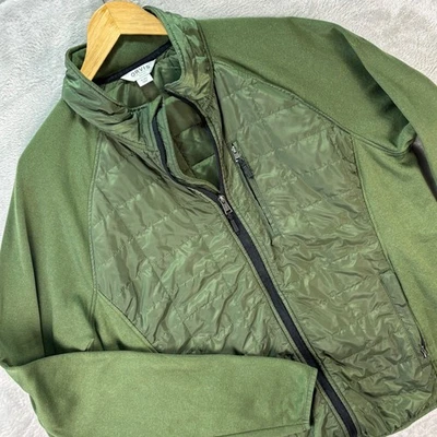 Orvis Men's Full Zip Jacket Green Quilted Panels Zip Pockets Outdoor Sz XL - Image 1 of 4