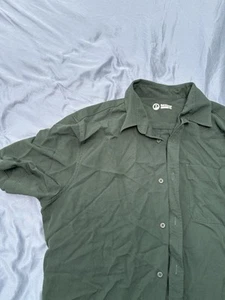Merino Wool Forest Green Outlier Short Sleeved Shirt XXL - Picture 1 of 2