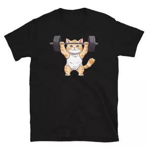 Divertida Camiseta Gato de Soldadura - Levantamiento de Pesas Gráfico Humor Camiseta Deportiva - Imagen 1 de 16