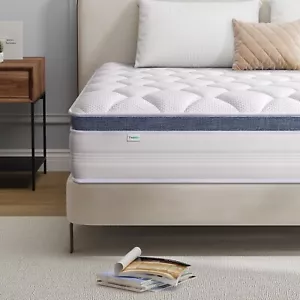30cm Thickness Double Mattress,Twolike Firm Foam Topper Innerspring Spring Syste - Picture 1 of 7