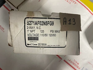 GC Valves S271AF02N5FG9 Solenoid Valve Piloted Diaphragm 2-Way Zero Differential - Picture 1 of 2