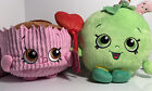 Shopkins Betsy Butter Cup And Shopkins Apple Blossom both 12”. Stuffed Toys.