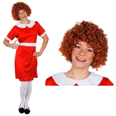 ILOVEFANCYDRESS LADIES LITTLE ORPHAN FANCY DRESS COSTUME WORLD BOOK DAY FILM MUSICAL CHARACTER