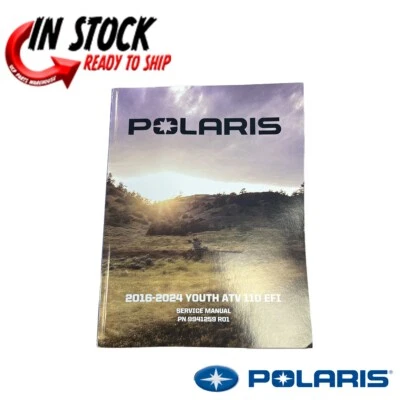LIBRO DE REPARACIÓN MANUAL DE SERVICIO POLARIS 2016-2024 SPORTSMAN 110 / OUTLAW 110 OEM NUEVO Foto 1 de 4