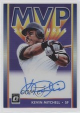 2019 Panini Donruss Optic MVP Signatures Purple Prizm /25 Kevin Mitchell Auto