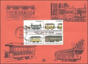 Sc. 2059-62 Streetcars Dragon Cards FDC - Picture 1 of 1