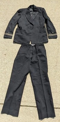 Original WWII US Navy Dress Pilot Uniform, JB Simpson 1943 jacket and trousers - Image 1 of 4