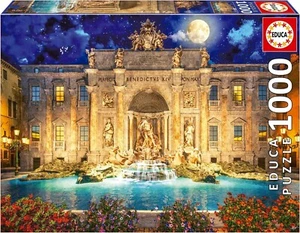 Educa Jigsaw Puzzle 1000 Pieces Trevi Fountain, Rome - Imagen 1 de 2
