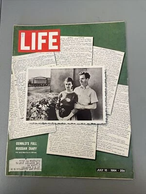 1964 July 10 Life Magazine Oswalds Full Russian Diary (LF5) - Image 1 of 2