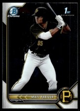 Matt Fraizer 2022 Bowman Chrome Rookie 1st Card RC #BCP-91 Pittsburgh Pirates