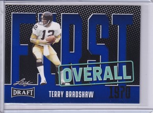 2023 Leaf Draft Terry Bradshaw  First Overall Blue
