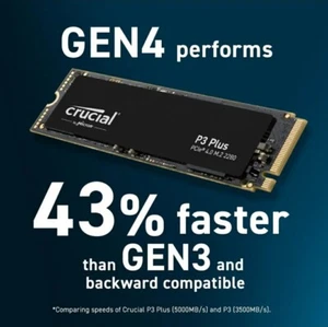 Crucial P3 Plus 1/2TB (500gb) NVMe Internal SSD (CT1000P3PSSD8) - Picture 1 of 6