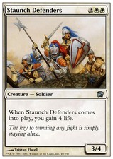 1x Staunch Defenders - Foil MTG 8th Edition NM Magic Foil